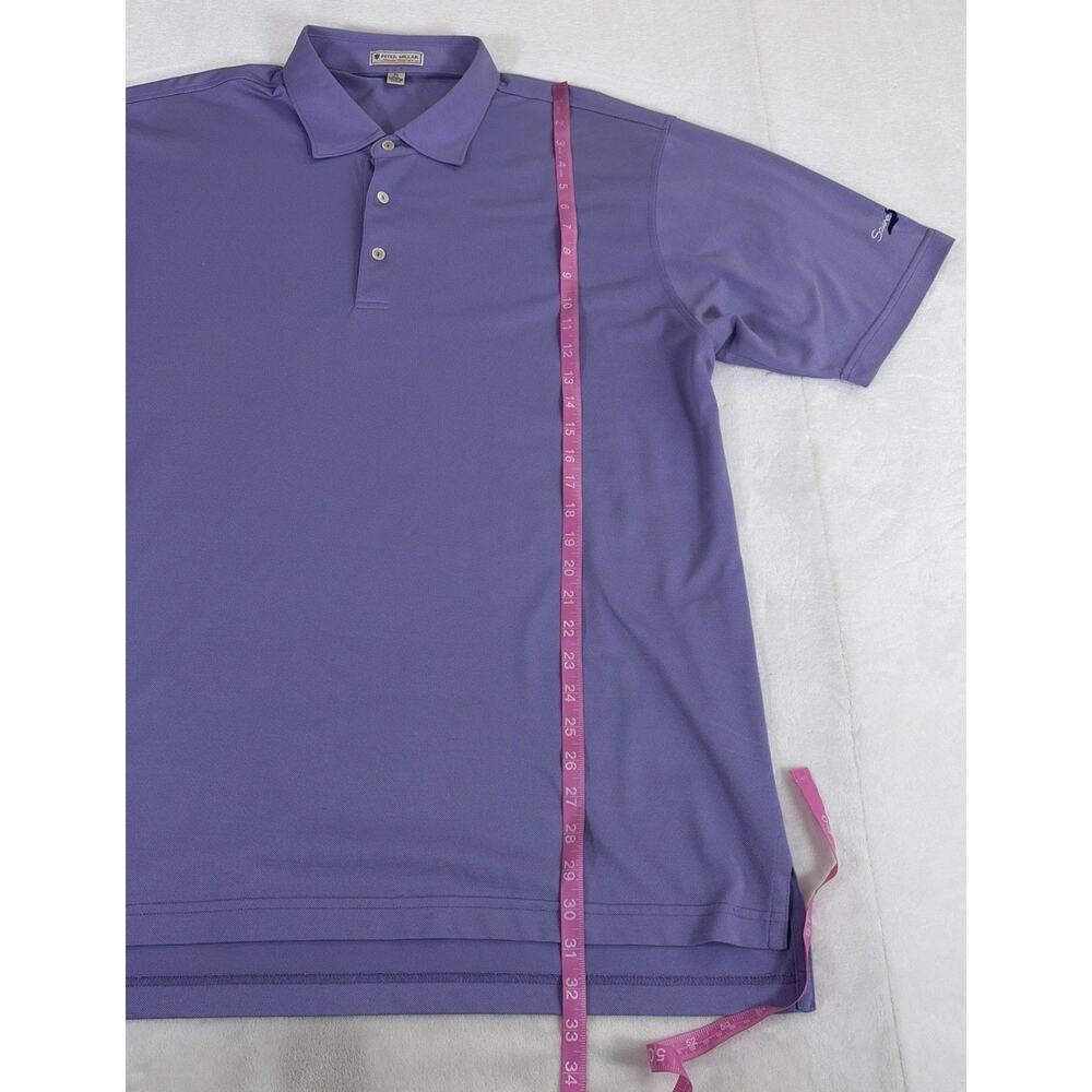 Peter Millar Summer Comfort Golf Polo Shirt Mens XL Light Purple Bnfts Charity - Picture 4 of 8